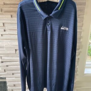 NFL Nike Seahawks Blue Polo Shirt
